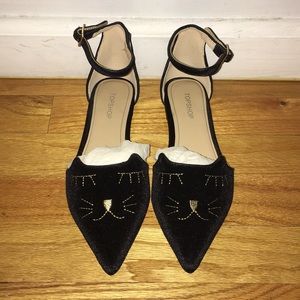 topshop alex cat point flats